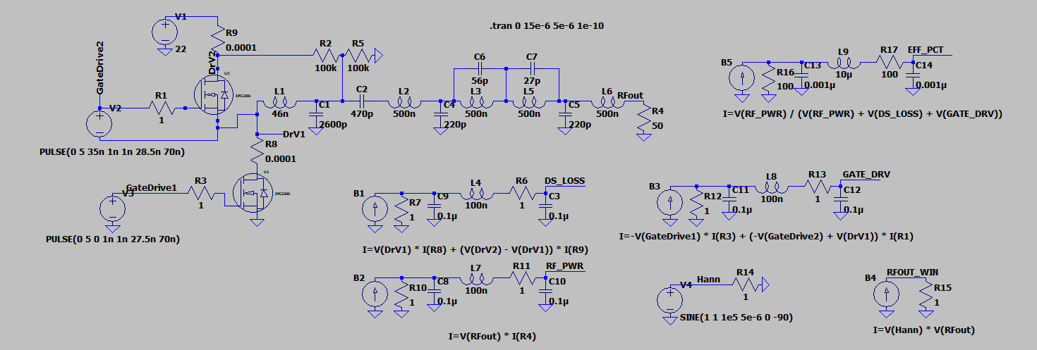 LTSpice Polar Modulation Schematic